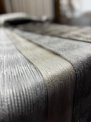 پرده حریر ابریشم آبشاری لمه دار بریلنت کد UF 00688 MAT PERU 115008 801