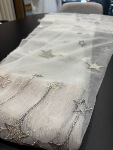 تور گلدوزی طرح ستاره برند ویکتوریا کد 53645