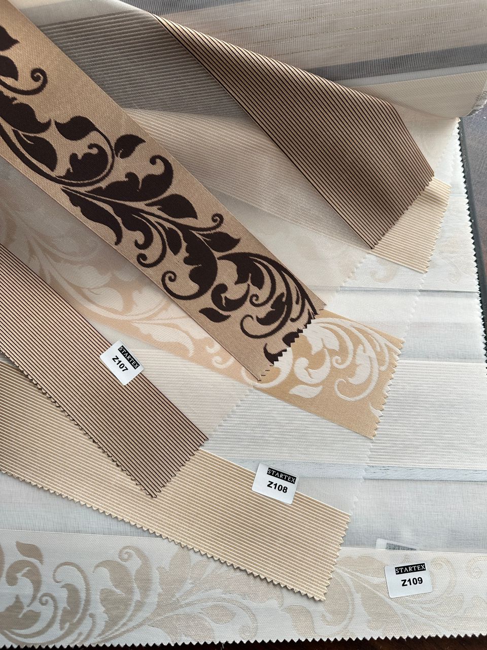 Zebra Jacquard مدل ویکتوریا طرح برگ کد 107/108/109