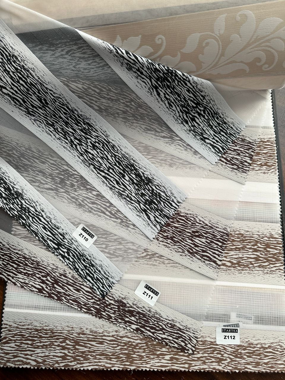 Victoria brand Jacquard zebra pattern in tiger design, code 110/111/112